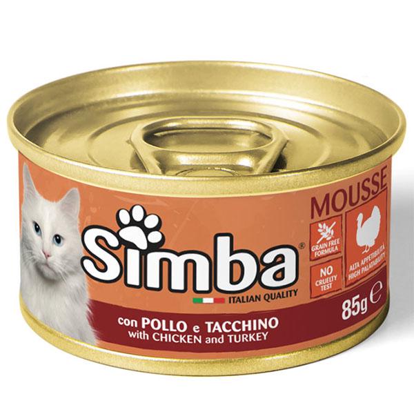 Корм для кошек Monge Simba Cat Wet курица и индейка 0,085 кг (27259948)