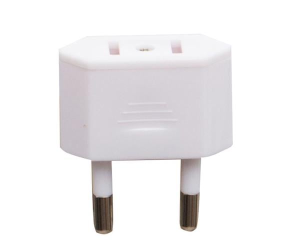 Переходник сетевой Epik CV-01 на евророзетку ASIA/EU Белый