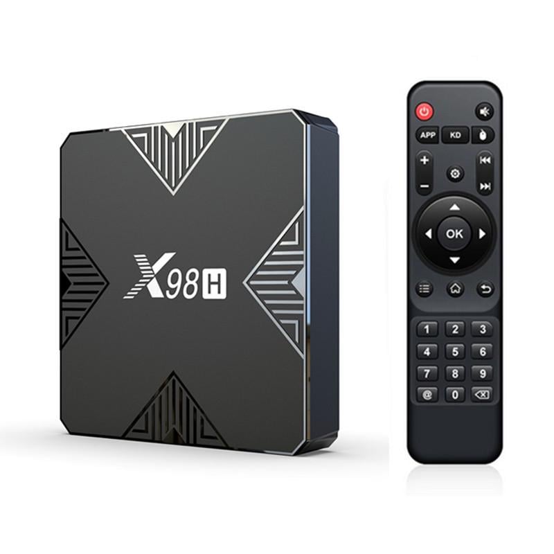 Смарт ТБ приставка X98H 4/32 H618 на Android 12 з Wi-Fi 6 підтримкою 4K та HDMI IN (29303812)