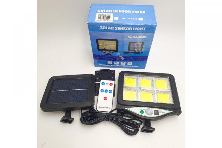 Фонарь уличный Solar light BL BK-128-6COB 2400 mAh подвесной с датчиком движения на солнечной батарее Черный - фото 7