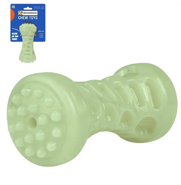 Игрушка для собак BronzeDog GLOW Гантеля светонакопительная 5х13 см (1R0550) - фото 2