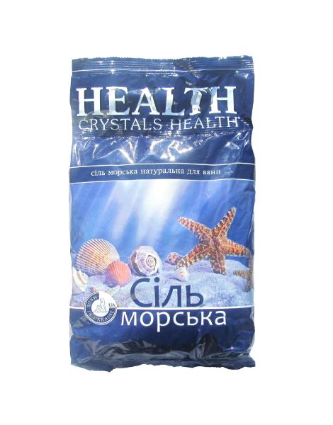 Соль морская натуральная для ванны Crystals Health 500 г