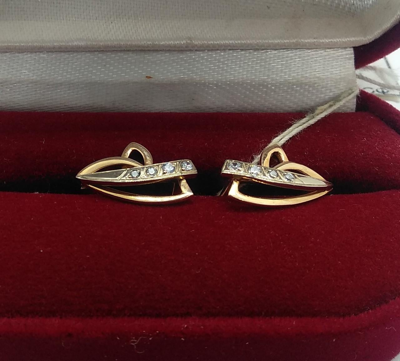 Серьги золото 585° 3,00 г (1802854)