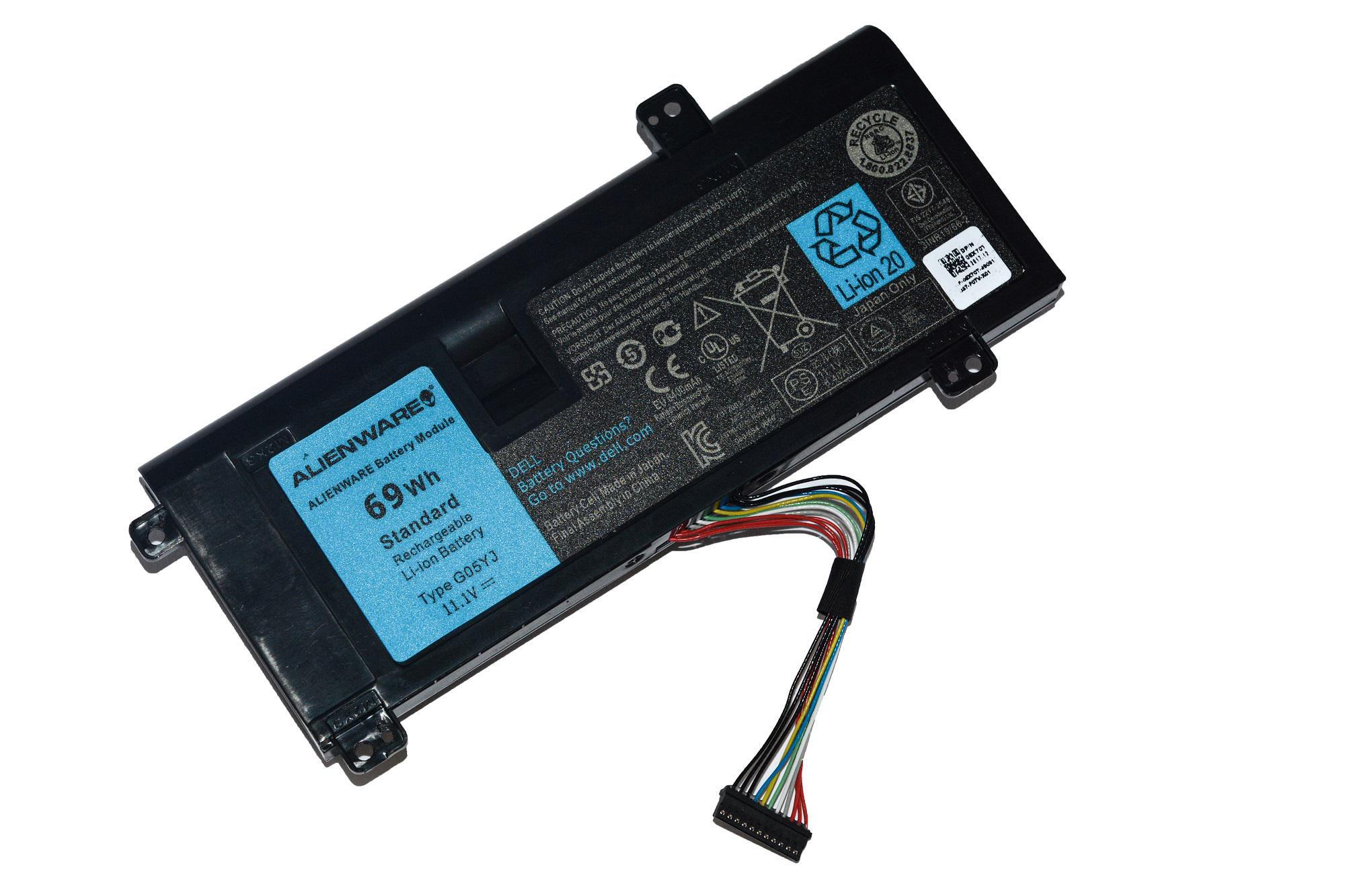 Аккумулятор для Dell Alienware 14/M14x/R3/R4 G05YJ/Y3PN0/8X70T 6400 mAh 69Wh (20961826)