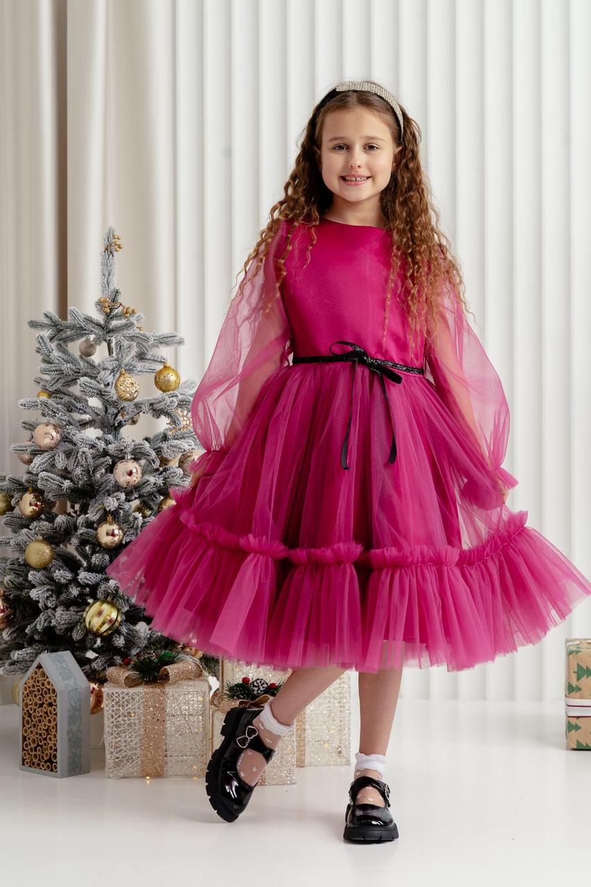 Платье праздничное для девочки 110 см Розовый (2229144758) - фото 1
