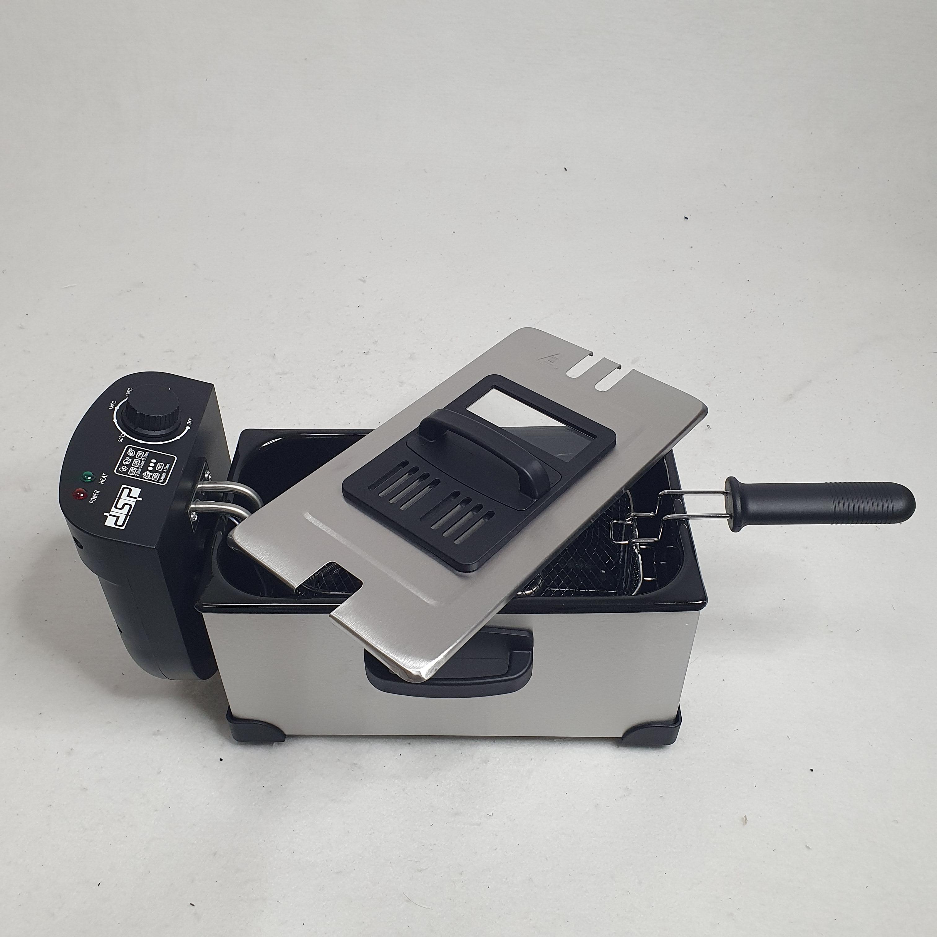 Фритюрниця з сіткою DSP KB-2079 2000W 3 л Сріблястий (17510505) - фото 7