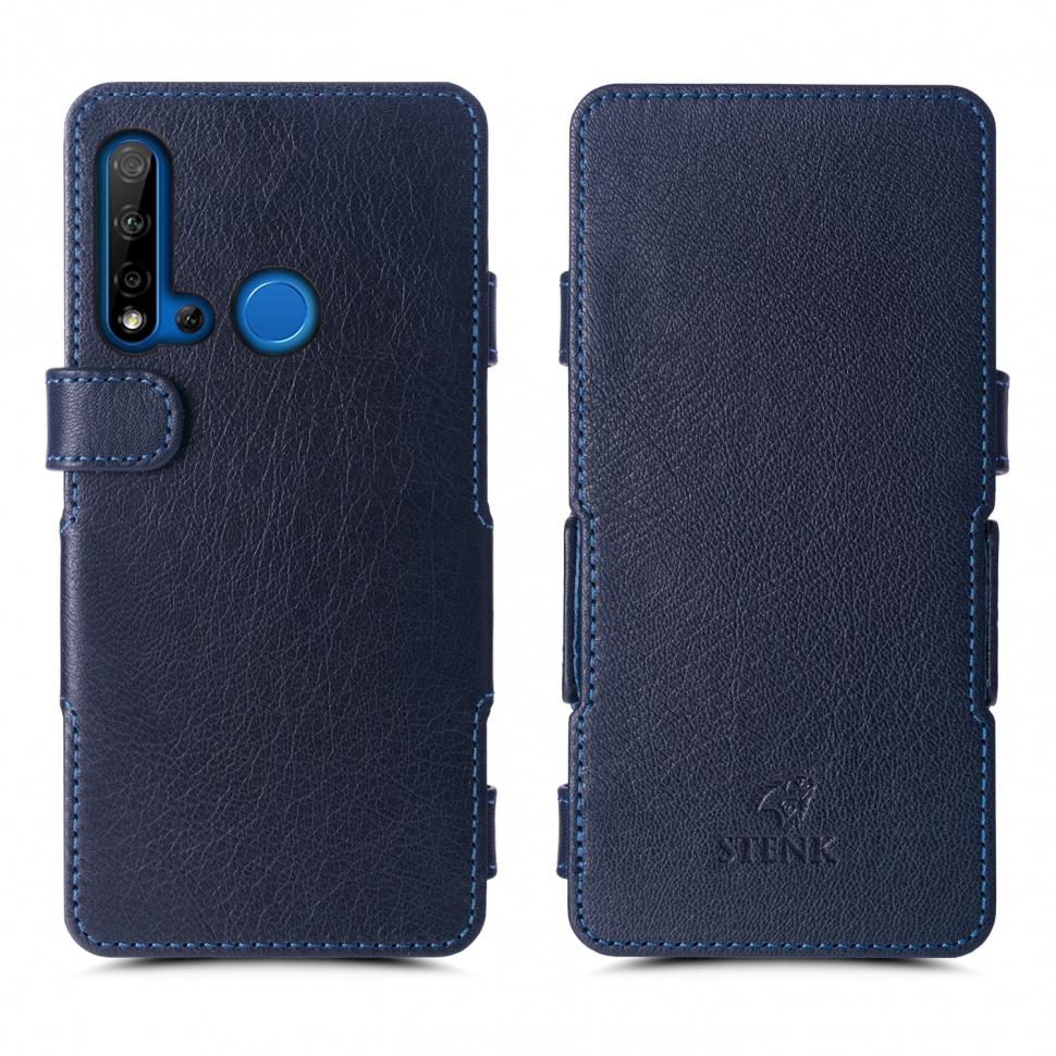 Чехол книжка Stenk Prime для Huawei Nova 5i Синий (66455)