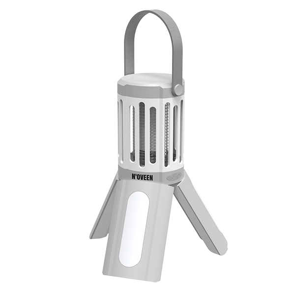 Туристическая инсектицидная лампа Noveen IKN833 LED IPX4 на батареях АА 40 кв.м. 6 Вт 1000 В 80х80х230 мм