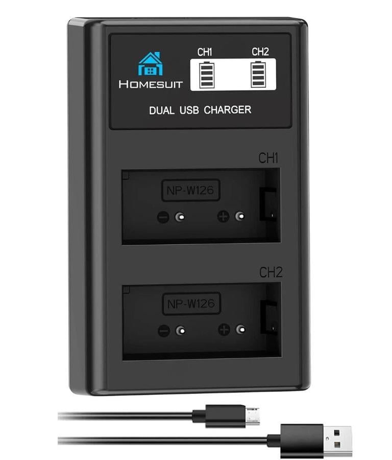 Комплект Homesuit NP-W126 аккумулятор и USB-зарядное устройство для ЖК-дисплея