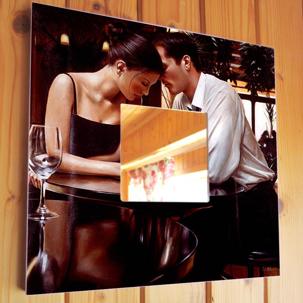 Дзеркало декоративне Побачення романтичний декор 260х260 мм (M00370)