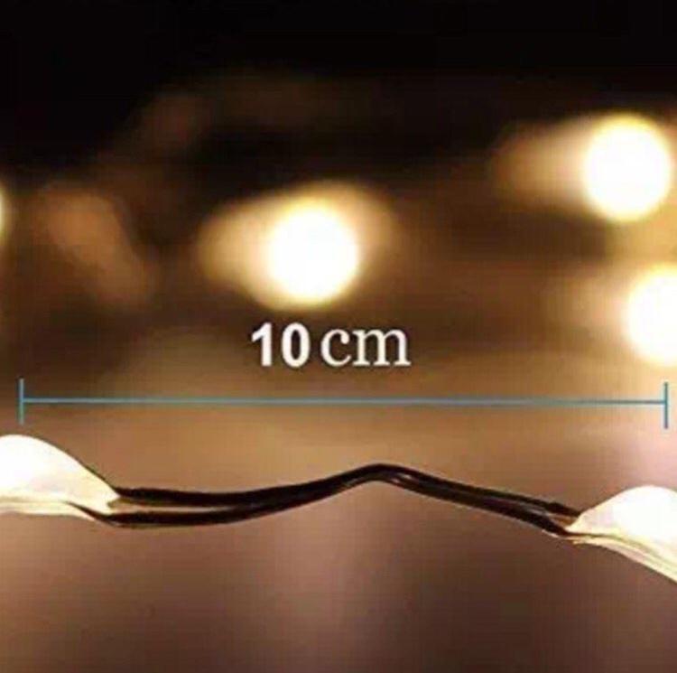 Светодиодная Нить 10 м 100 LED RGB Теплый Белый - фото 3