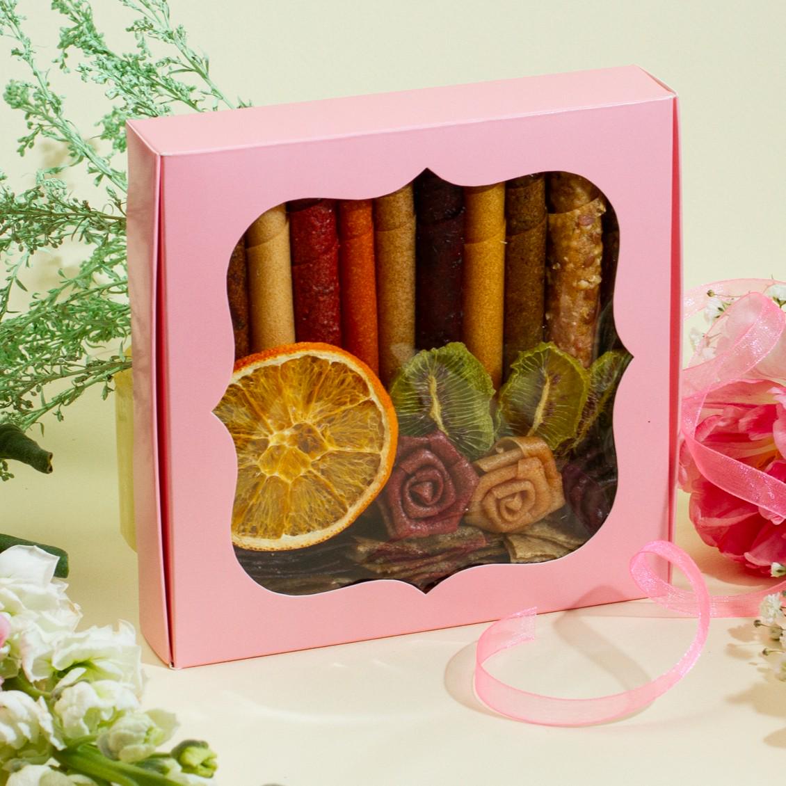 Набір пастили подарунковий Асорті 275 г Рожевий (FS-05013/5)