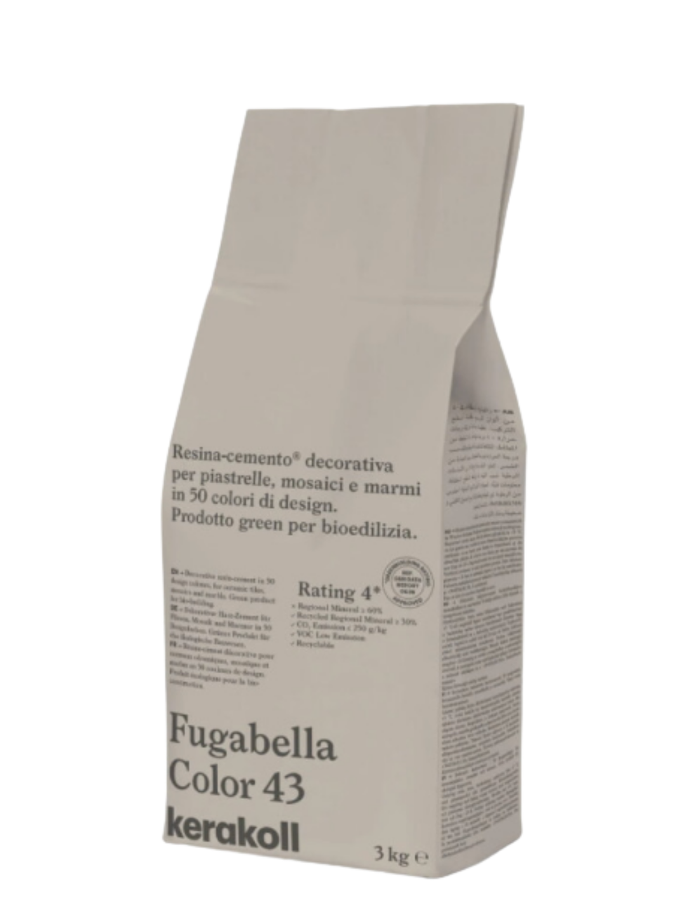 Фуга для швов Kerakoll Fugabella Color-43 3 кг Бежевый (KFG43)