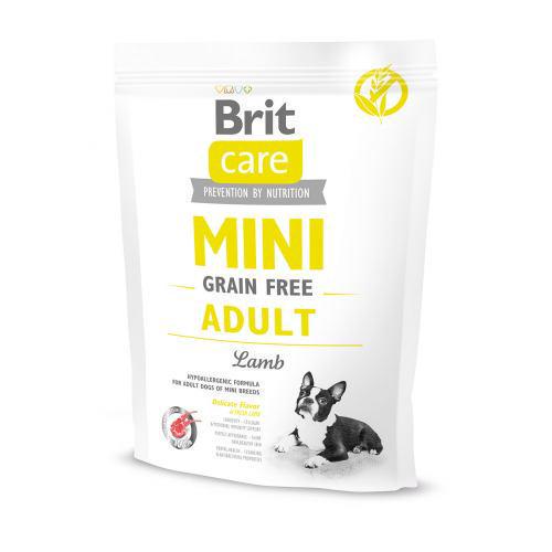 Корм сухой Brit Care GF Mini для взрослых собак миниатюрных пород с ягненком 400 г