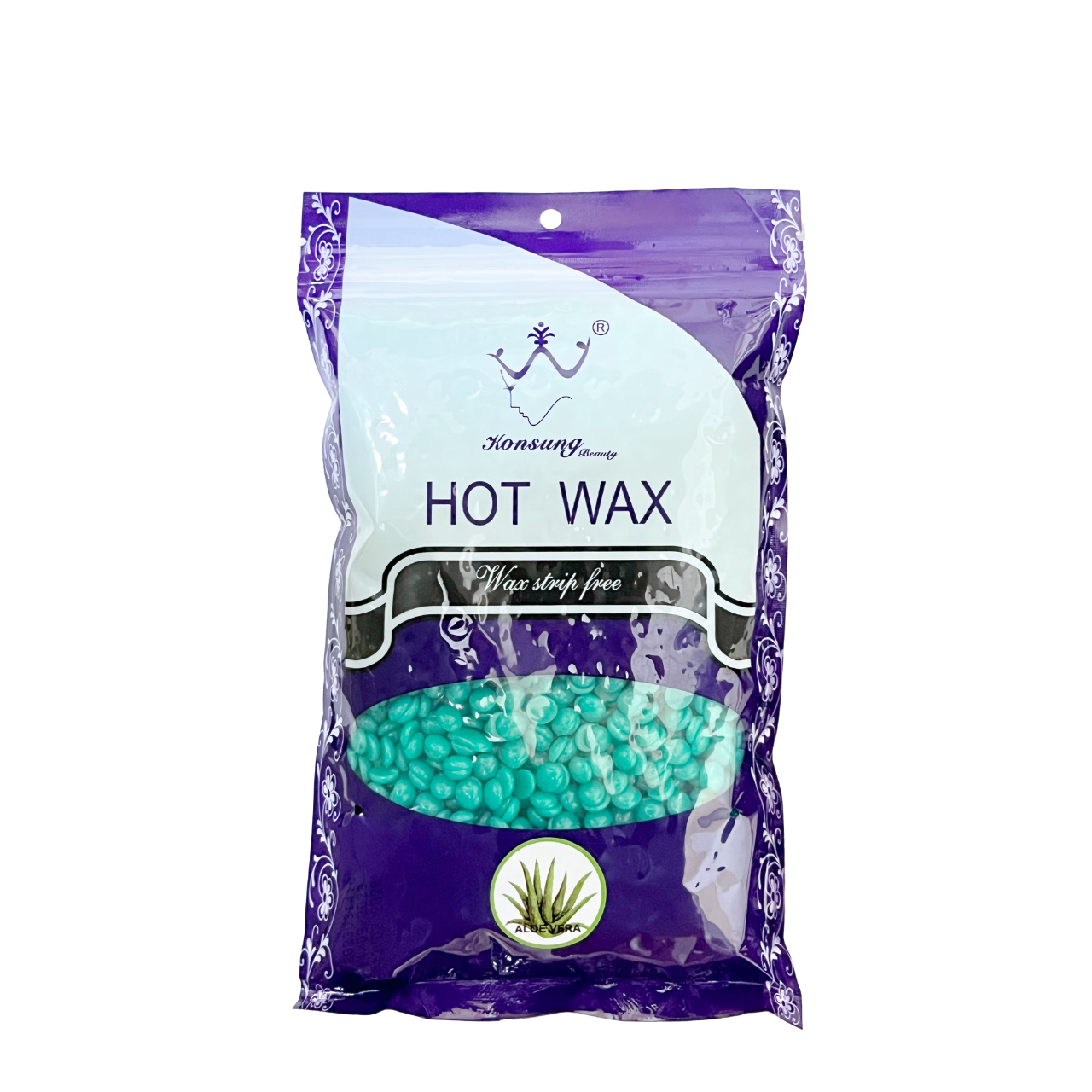 Воск пленочный для депиляции Konsung Hot Wax Aloe Vera в гранулах 300 г
