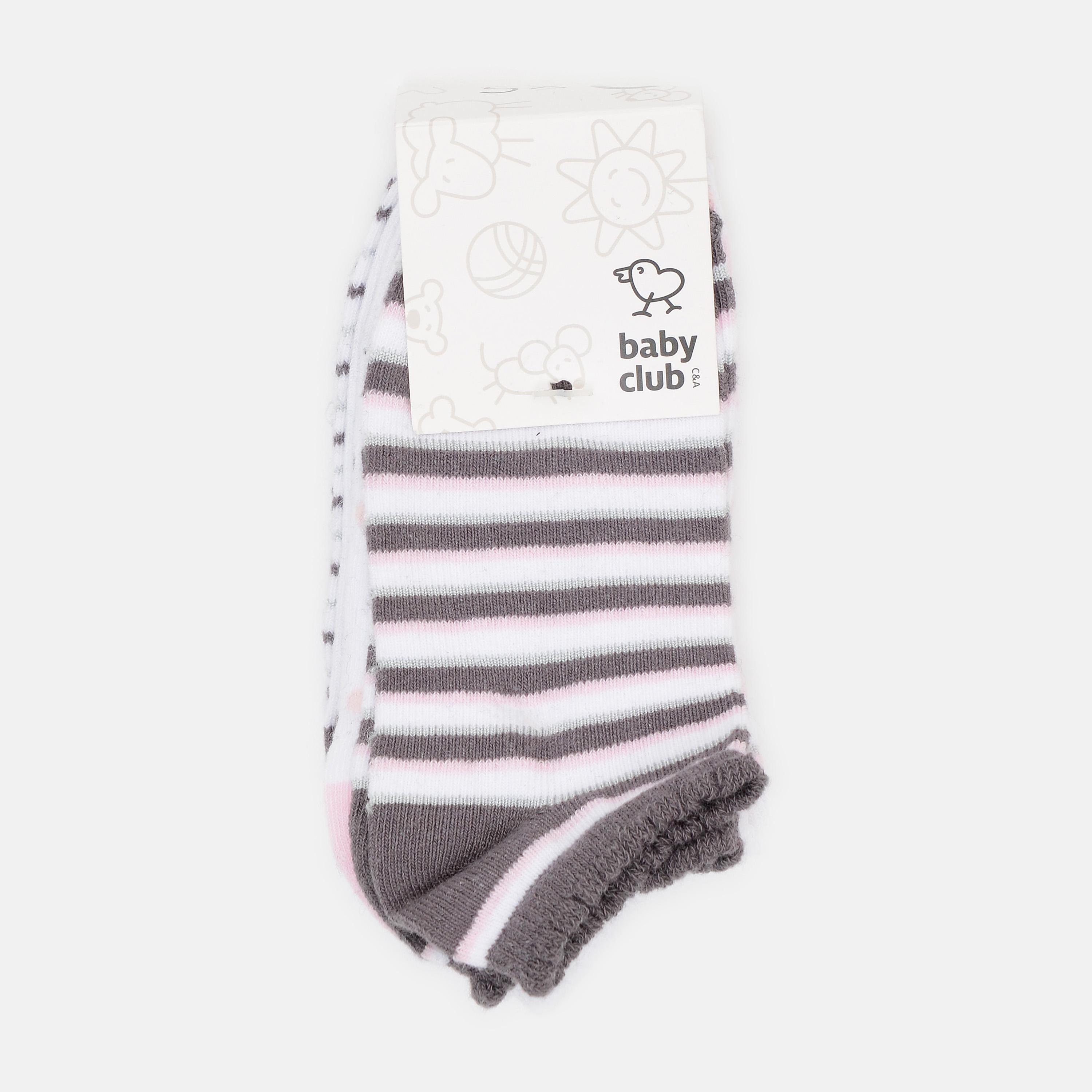 Шкарпетки C&A р. 18-20 смужка 5 пар Білий (130955841)