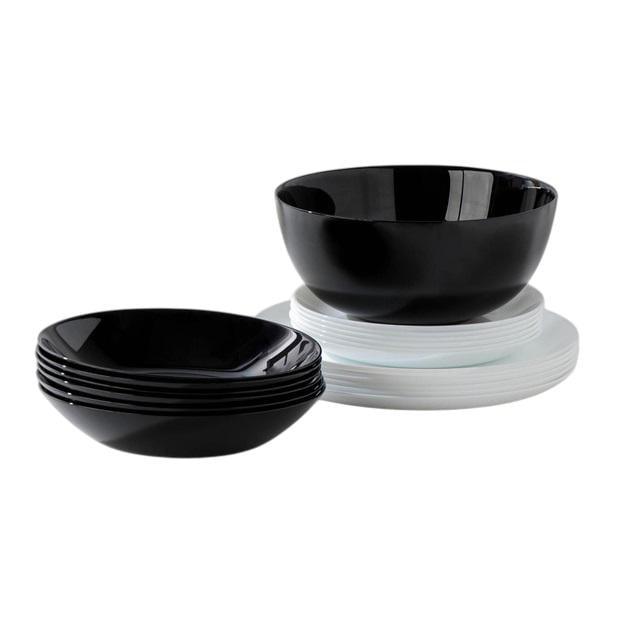 Сервиз столовый Luminarc Diwali 4360P LUM 19 пр. Black/White (1125558572) - фото 5 Сервиз столовый Luminarc Diwali 4360P LUM 19 пр. Black/White (1125558572) - фото 5