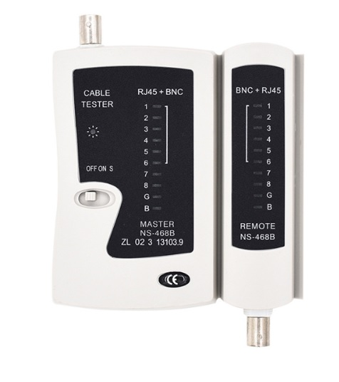 Тестер кабельный Merlion NSHL468BNC RJ-45 BNC без батареек (YUT_V3067)