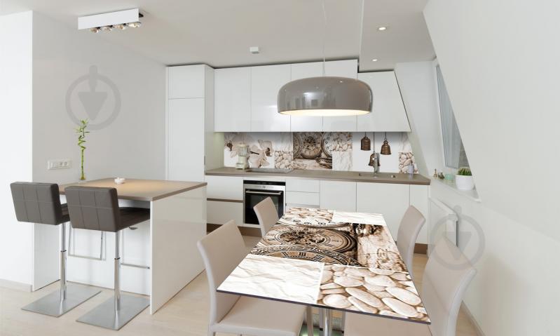 Наклейка виниловая на стол Zatarga «Часы Сепия» 600х1200 мм Z180420st