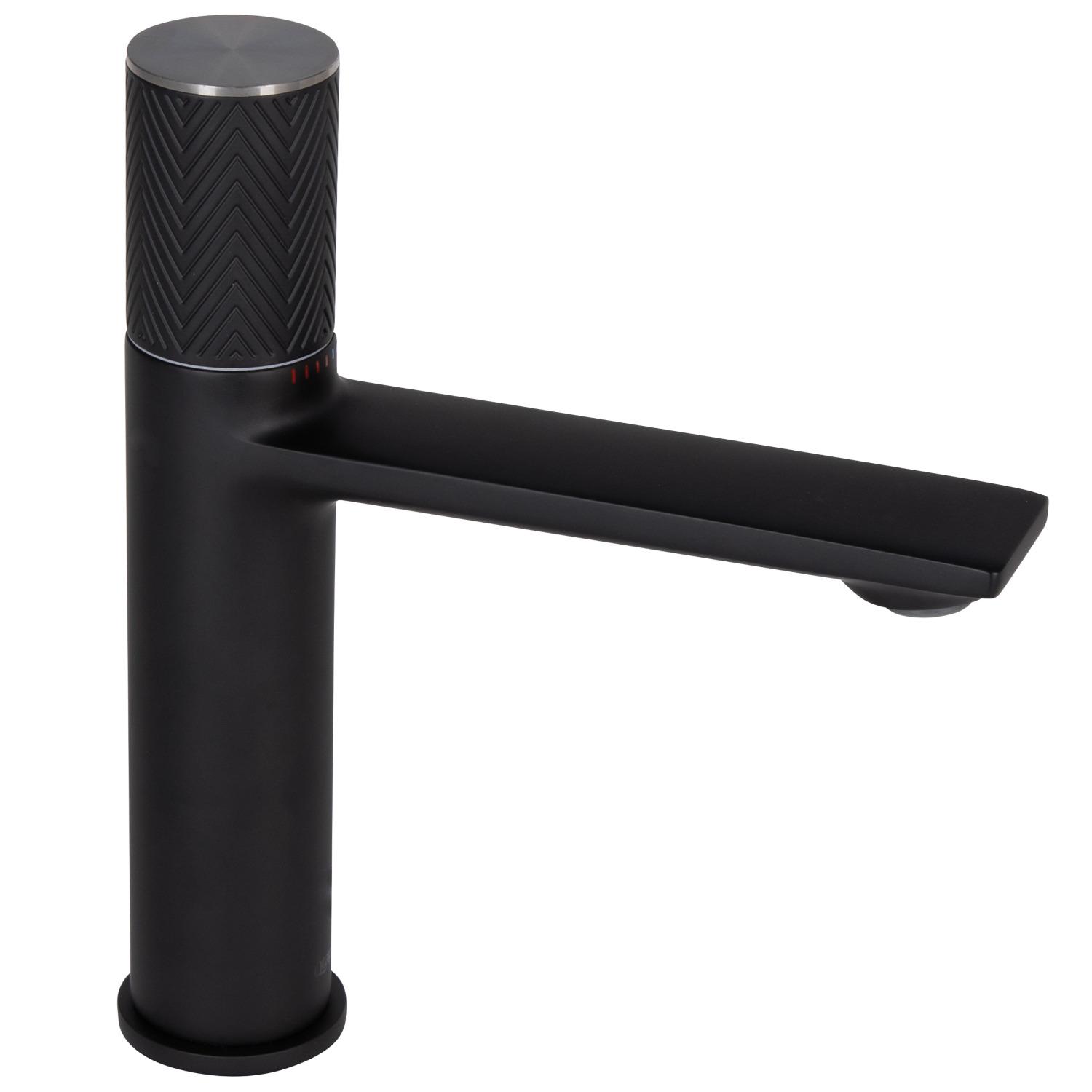 Смеситель для умывальника Q-tap Brno QTBRN1067103B однорычажный Черный (148955)