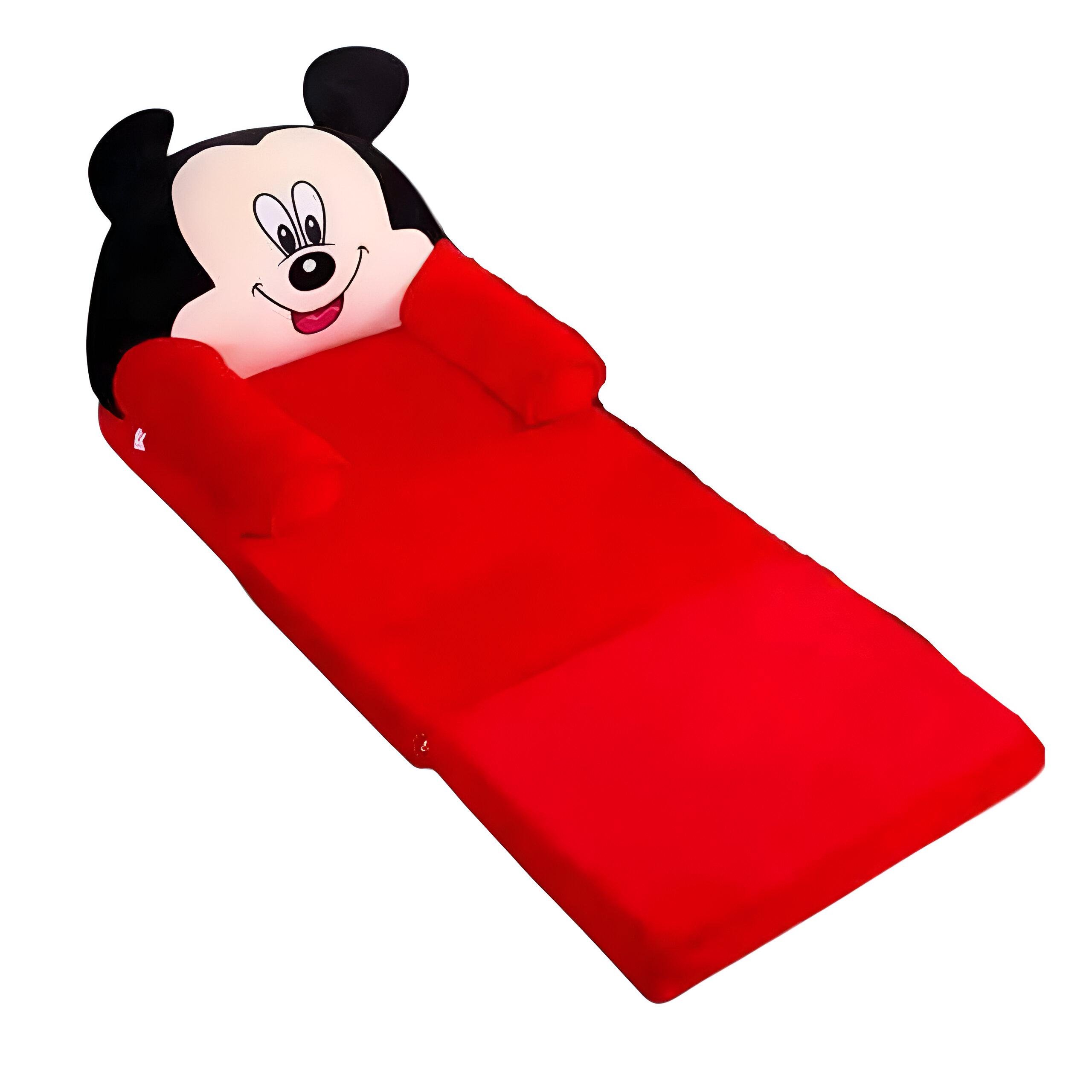 Кресло раскладное детское "Мышонок" К26127 50х38х43 см/разложенное 120 см Красный - фото 2