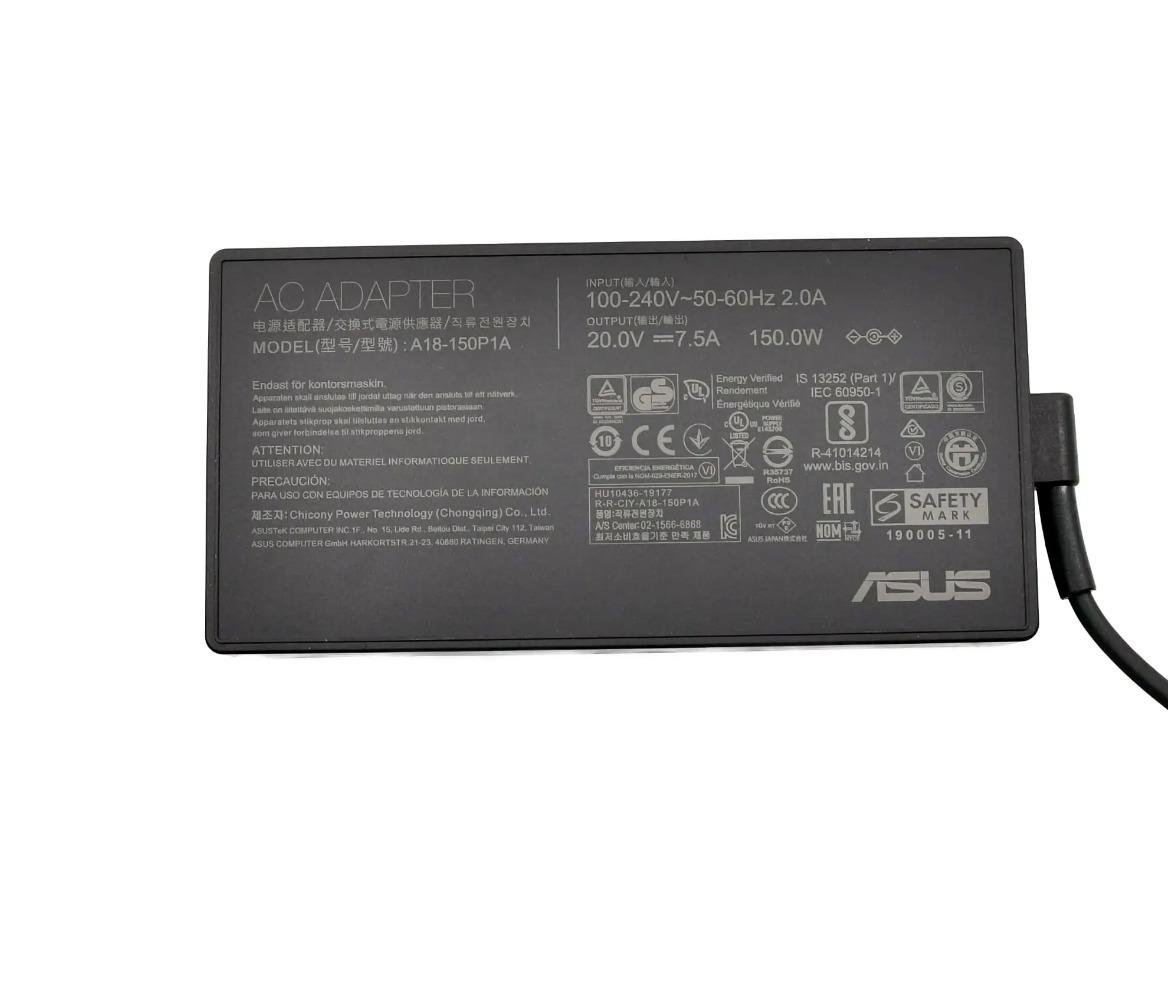 Блок питания для ноутбуков Asus/MSI Pulse GL66 150W 20V 7,5А 4,5х3 мм (03119) - фото 3