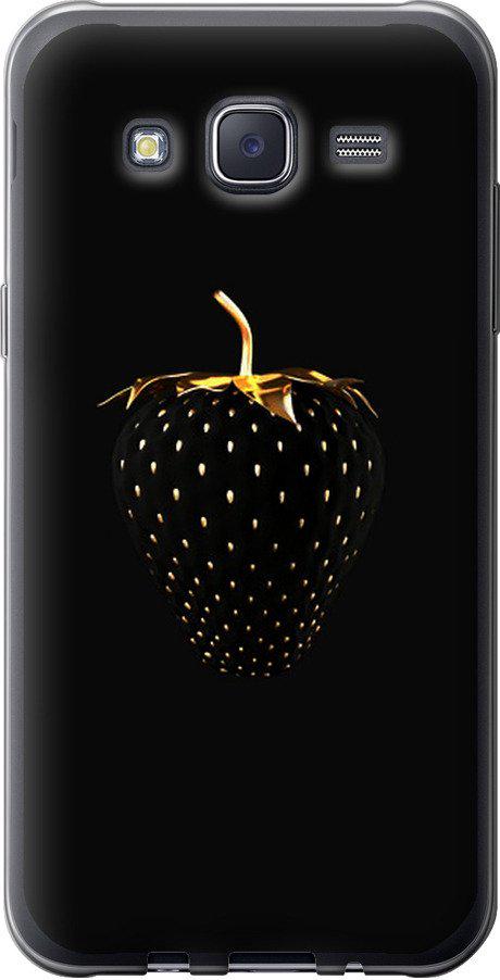 Чехол на Samsung Galaxy J5 (2015) J500H Черная клубника (3585t-100-42517)