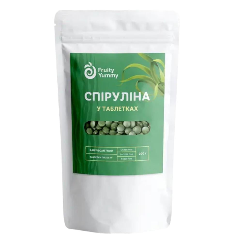 Спіруліна у таблетках 245 мг Fruity Yummy 200 г (34151294)