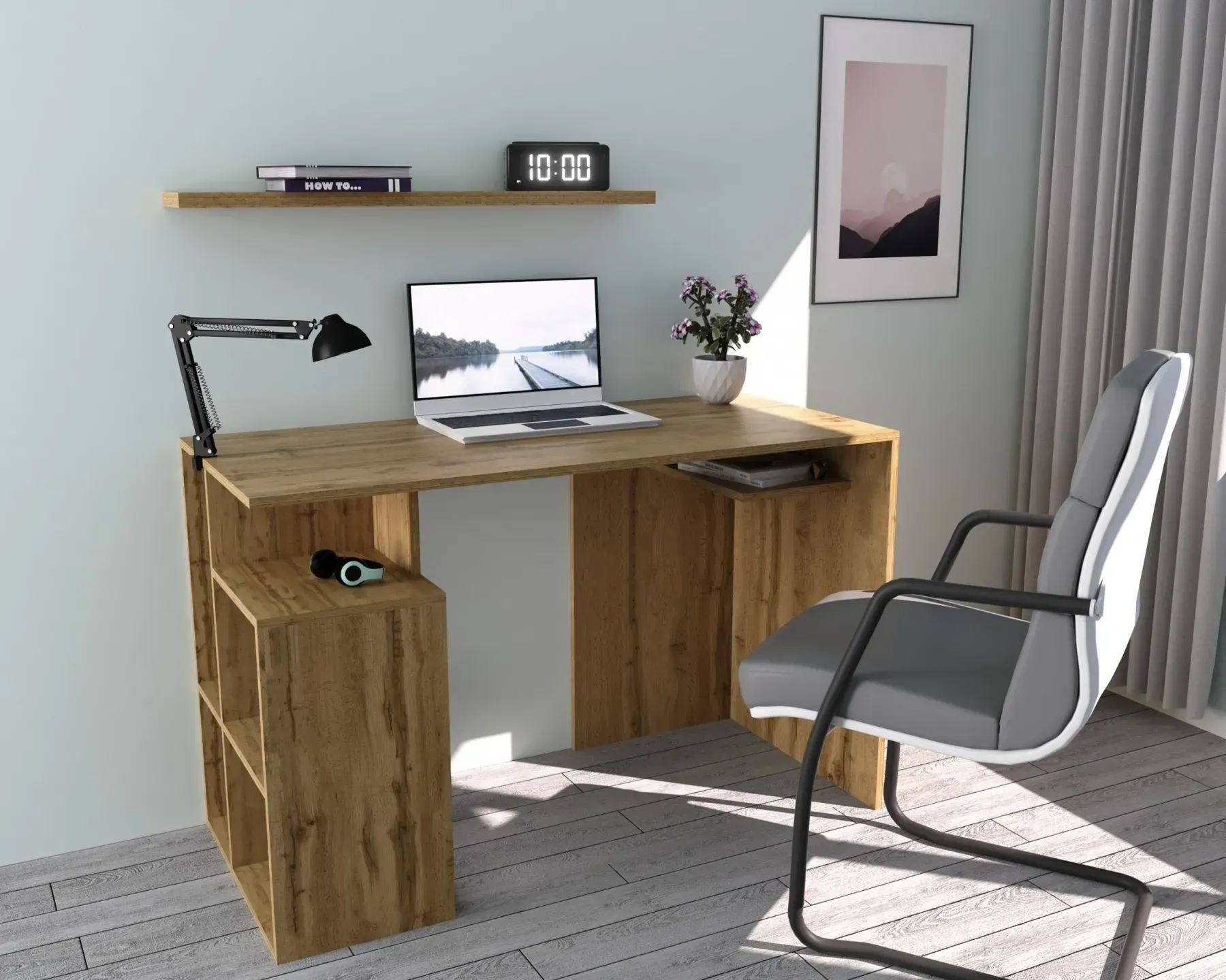 Стіл письмовий Kontinent СП-1 №1 120х55х76 см Дуб Аппалачі (52548860)