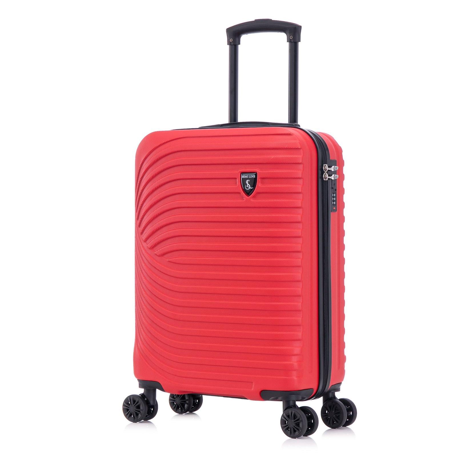 Чемодан Semi Line 20 дюймов маленький для ручной клади Красный (DAS3430)
