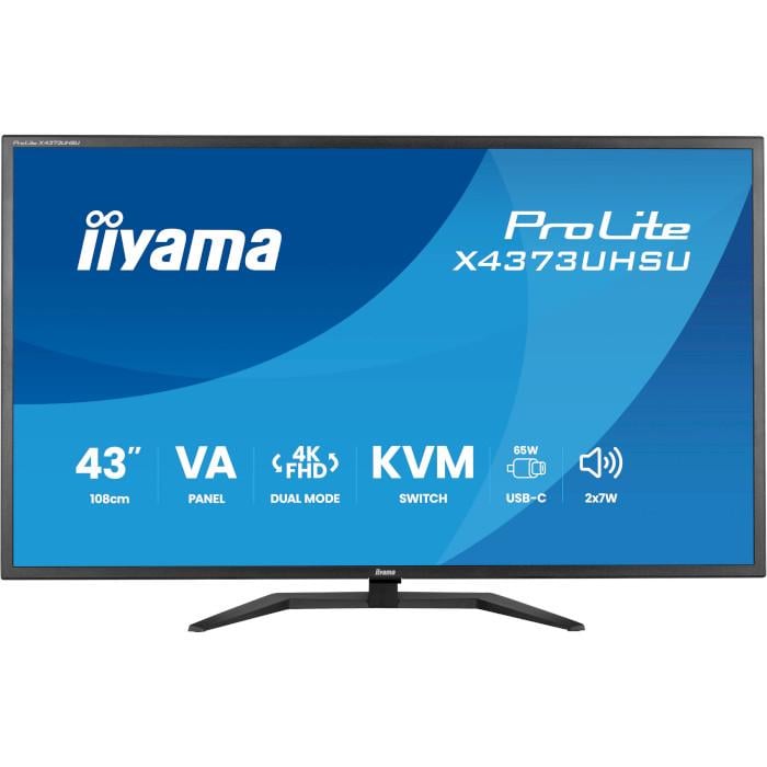 Монитор Iiyama ProLite X4373UHSU-B2 Black (33352628)