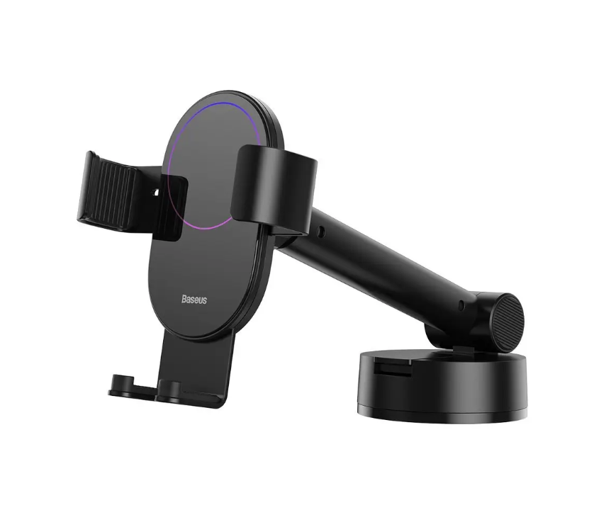 Тримач автомобільний Baseus Simplism Gravity Car Mount With Suction Base Black Автотримач для телефону Чорний - фото 5