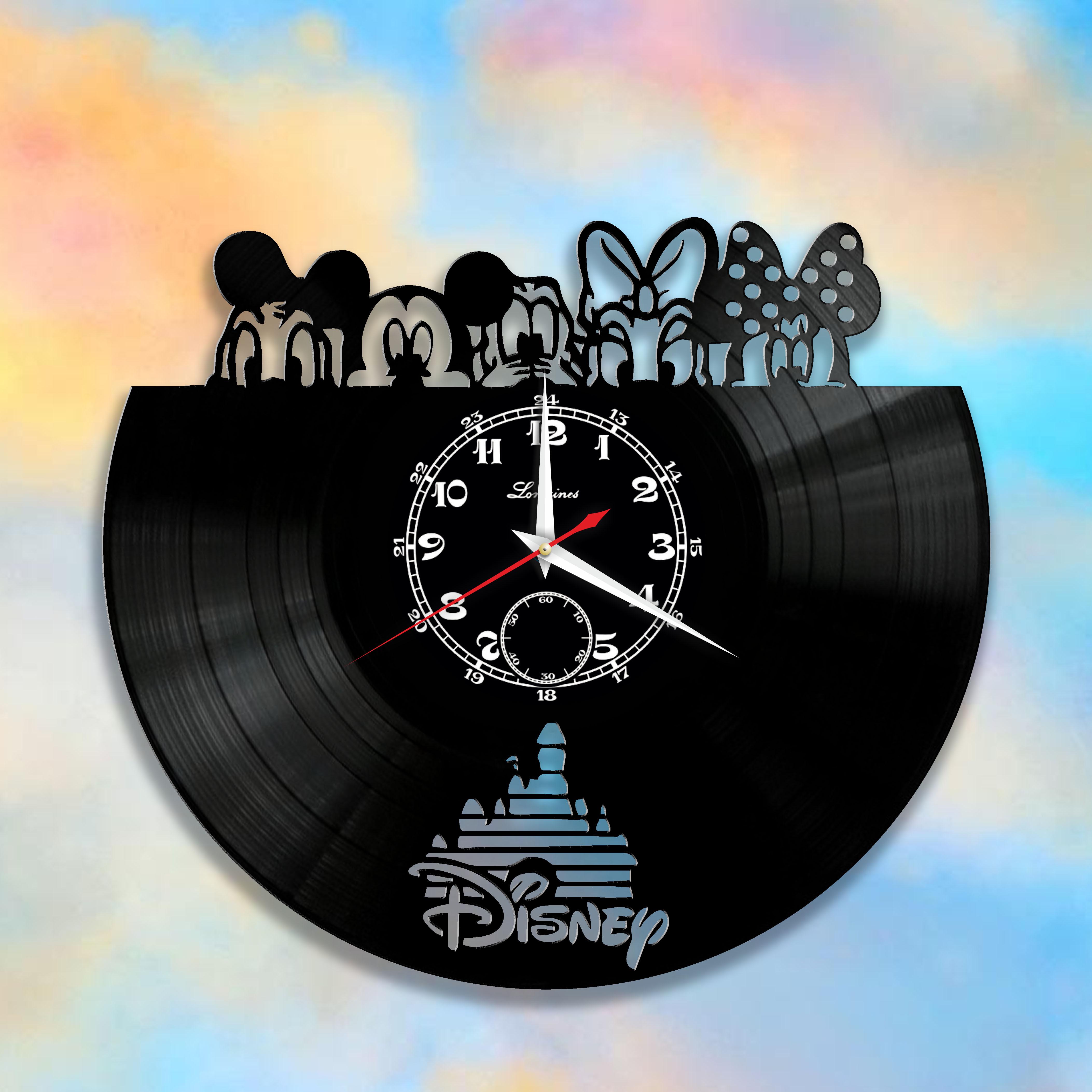 Часы настенные Дисней 3318 из виниловой пластинки