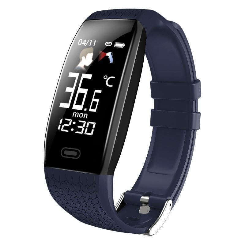 Фитнес-браслет UWatch T5 IPS с функциями фитнес трекера Blue (784775384)