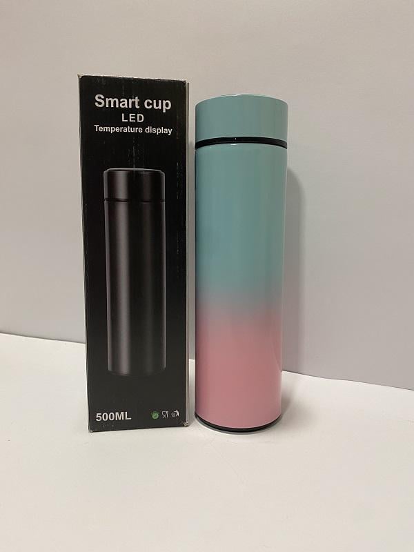 Термос Х-275 с датчиком температуры 500 мл Голубо-розовый (23116317)