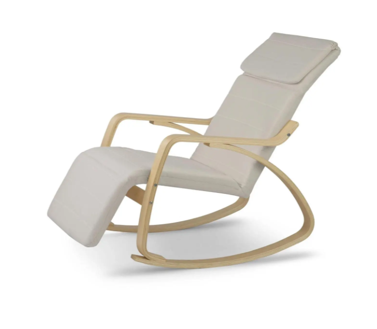 ​Крісло-гойдалка Sofotel Suzi з підставкою для ніг Бежевий (SUZI-BEIGE)