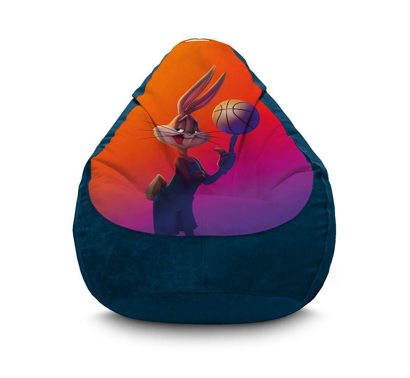 Кресло мешок iPuff Space Jam Bugs Bunny Флок XXL 90х125 см Темно-синий Кресло мешок iPuff Space Jam Bugs Bunny Флок XXL 90х125 см Темно-синий