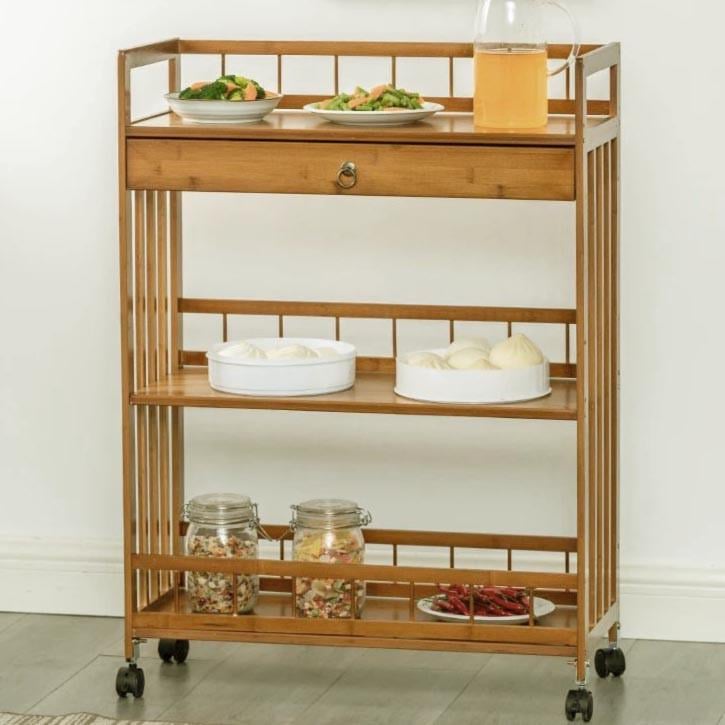 Этажерка на колесах из дерева Градита 68 Сиена (ЭТА-683205)