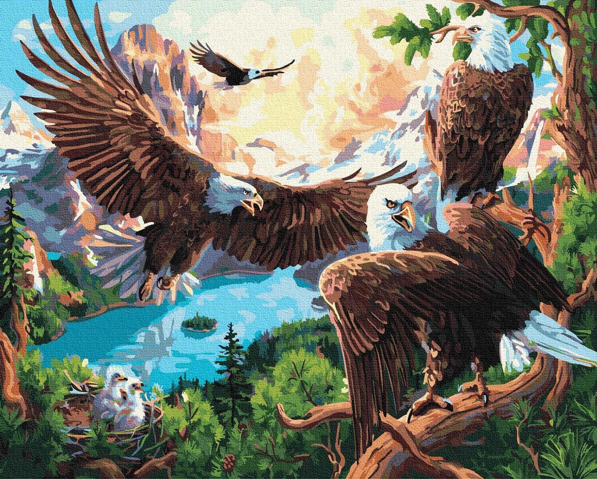 Картина по номерам Brushme GX35729 Орлиное гнездо 40x50 см (1341292068)