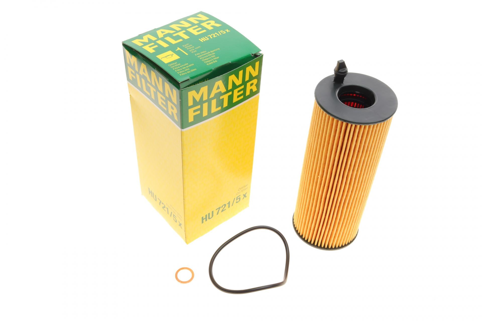 Фильтр масляный Mann-Filter для BMW 3 E90 320D 07- N47/N57 (HU 721/5 X)
