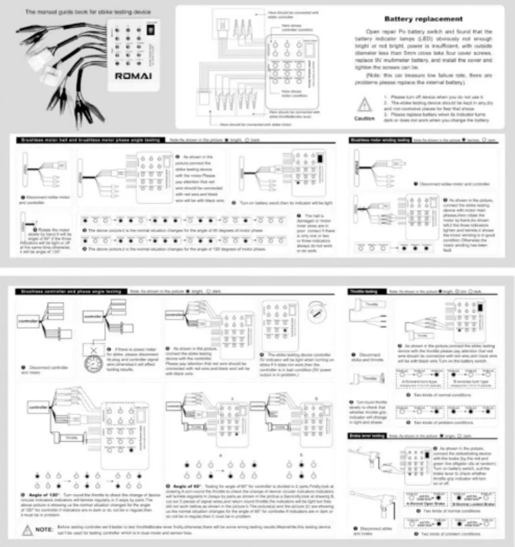 Тестер безщіткових двигунів 24/36/48/60/72 В - фото 7