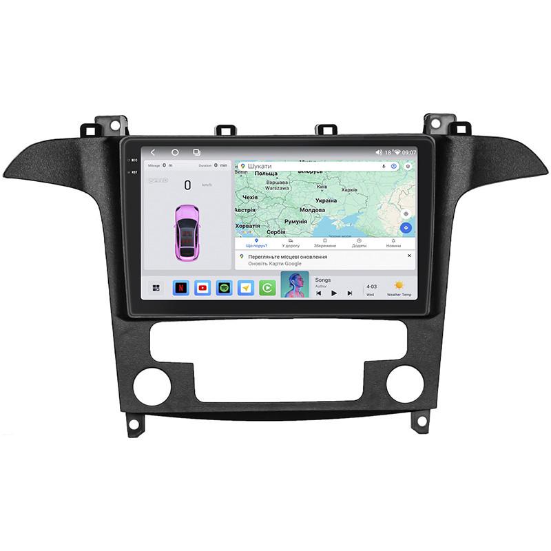 Автомагнитола штатная Lesko QLED CarPlay/4G/Wi-Fi/GPS/360° для Ford S-MAX I Рестайлинг 2010-2015 4/64Gb 9" (2345677190)