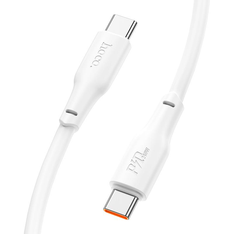 Кабель Hoco X93 Type-C to Type-C Force Fast Charging Data cable 1 м 60W White (11314889) - фото 2