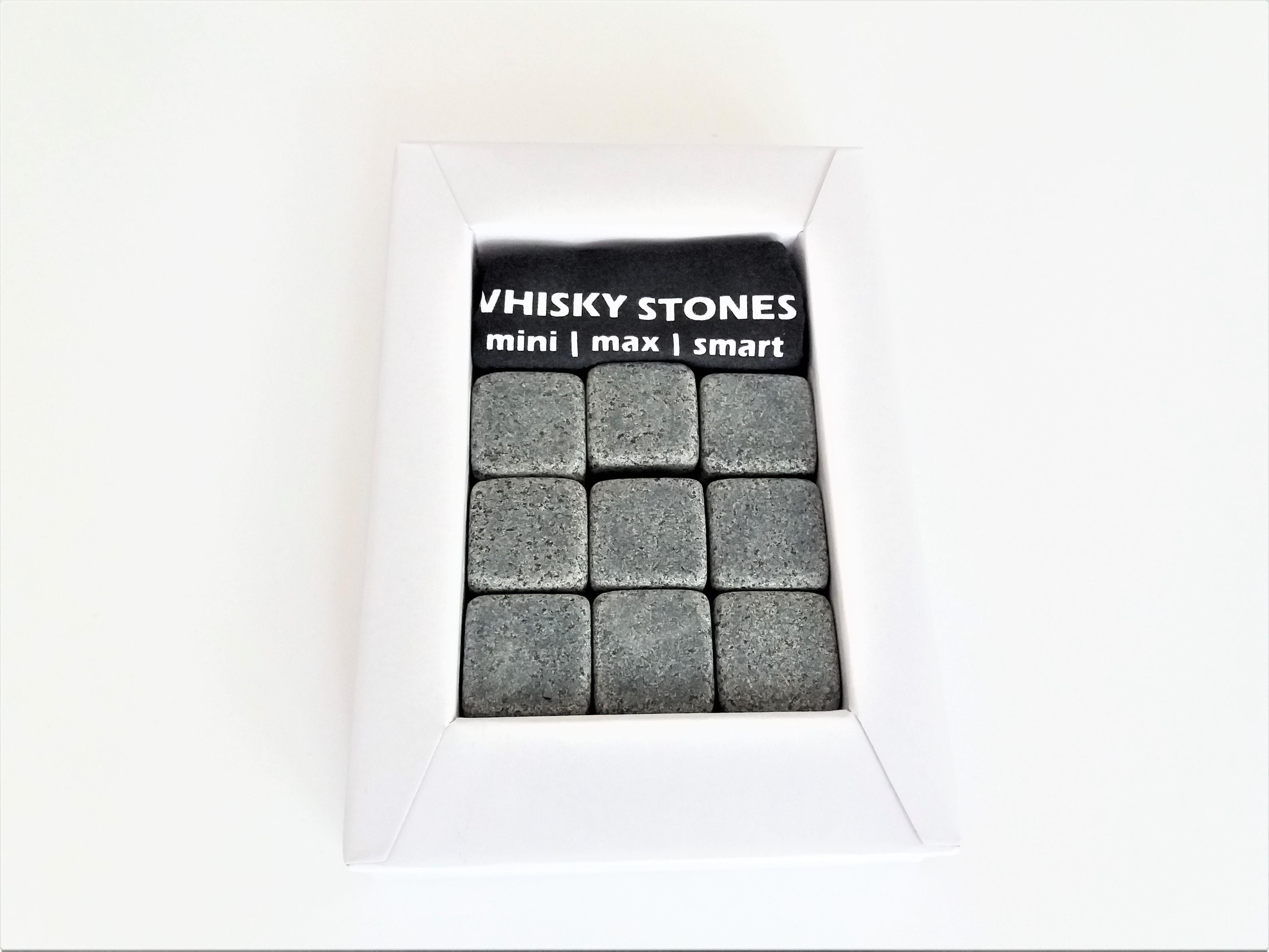 Камені для охолодження віскі Whiskey Stones 9 шт. і мішечок - фото 3