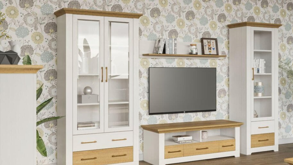 Полка навесная 140 Світ Меблів Валерио из ДСП Белый Дуб Каменный - фото 3 Полка навесная 140 Світ Меблів Валерио из ДСП Белый Дуб Каменный - фото 3