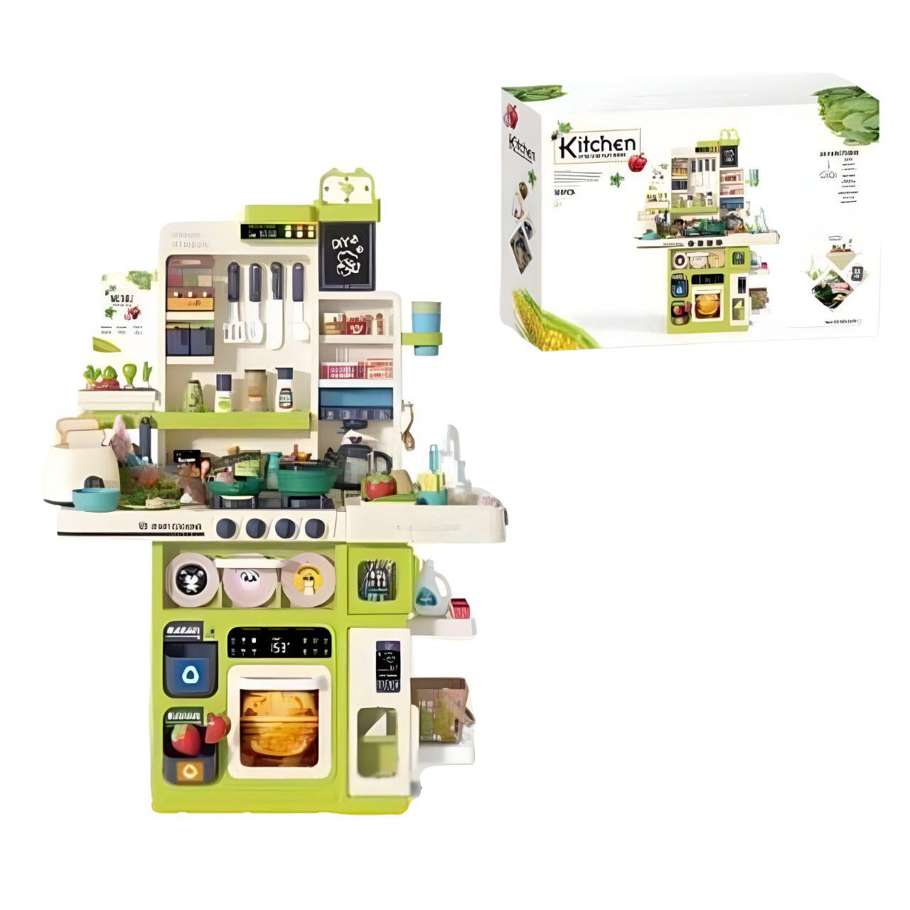 Детский игровой набор кухня с парогенератором и подачей воды Зеленый (159469-1) Детский игровой набор кухня с парогенератором и подачей воды Зеленый (159469-1)