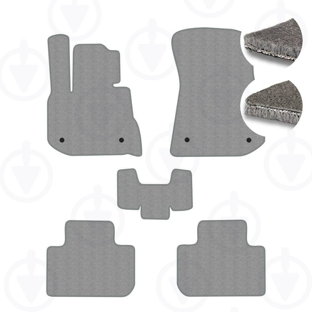 Комплект килимків до салону Star-Tex на BMW X3 G01 2017- текстиль/Fortuna Сірий (10253-64-82-85)