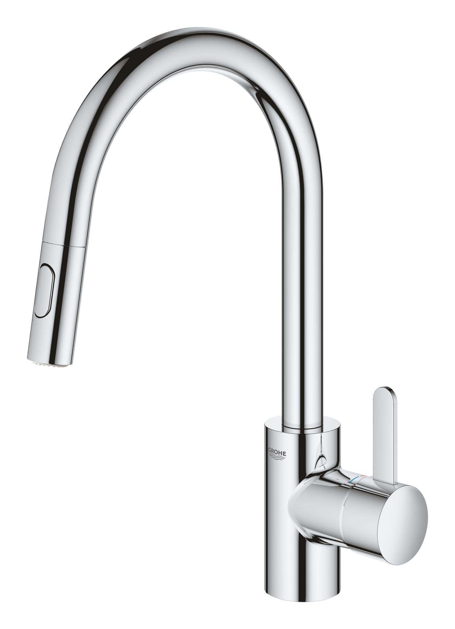 Смеситель для кухни с выдвижным изливом Grohe Eurosmart Cosmopolit