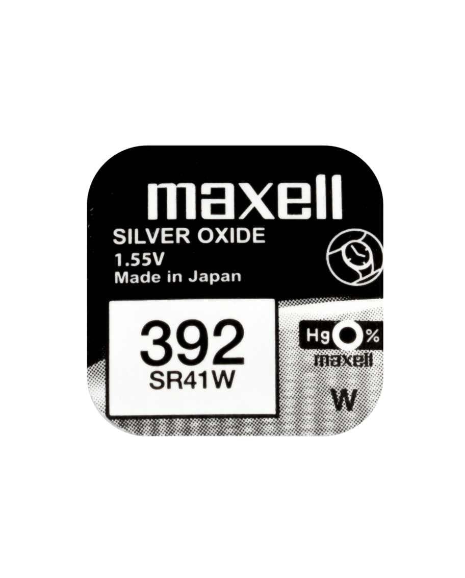 Батарейка серебряно-цинковая Maxell 192 LR41 АG3 SR41SW 384 392 1,55V (4278)