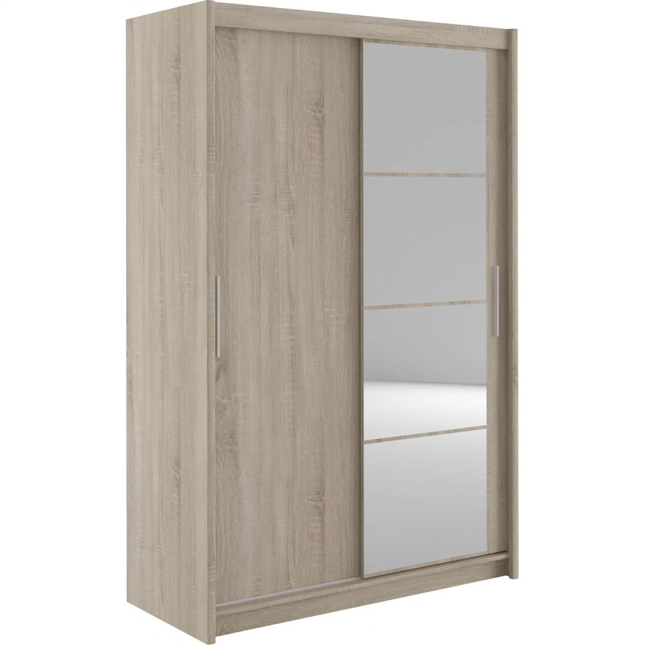 Шкаф-купе двухдверный с зеркалом Гербор Марио 140 Дуб сонома (GRB-1878) Шкаф-купе двухдверный с зеркалом Гербор Марио 140 Дуб сонома (GRB-1878)